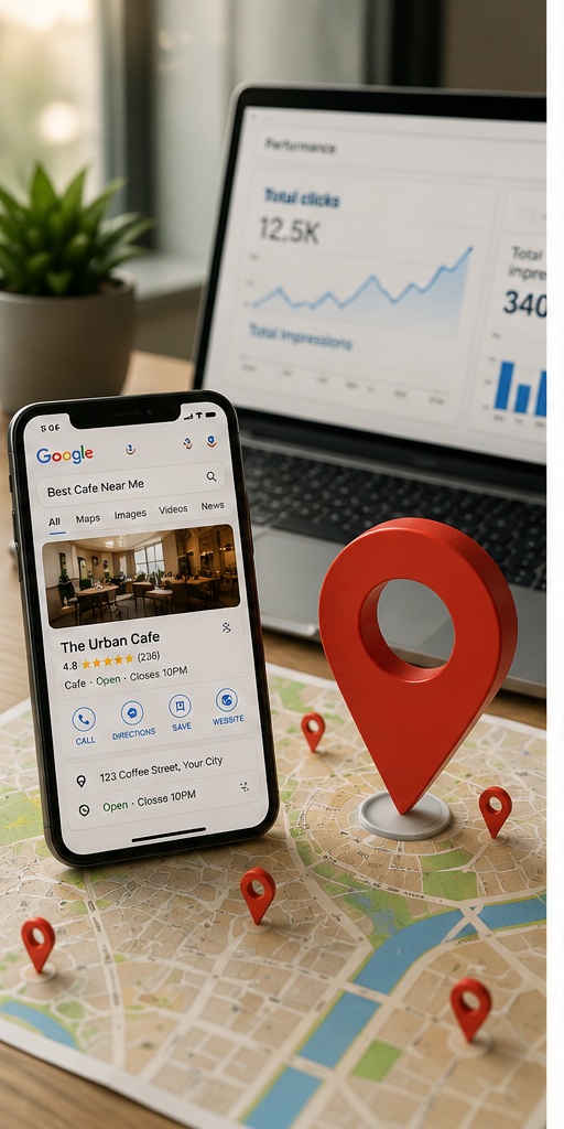 Google Maps visibility campaign for a local business