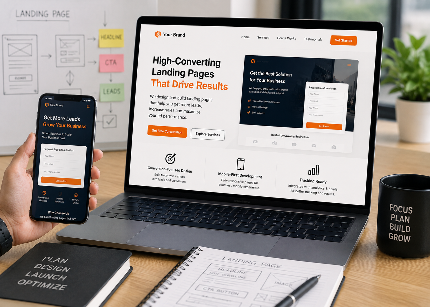 Best Landing Page Company India designing a high-converting landing page